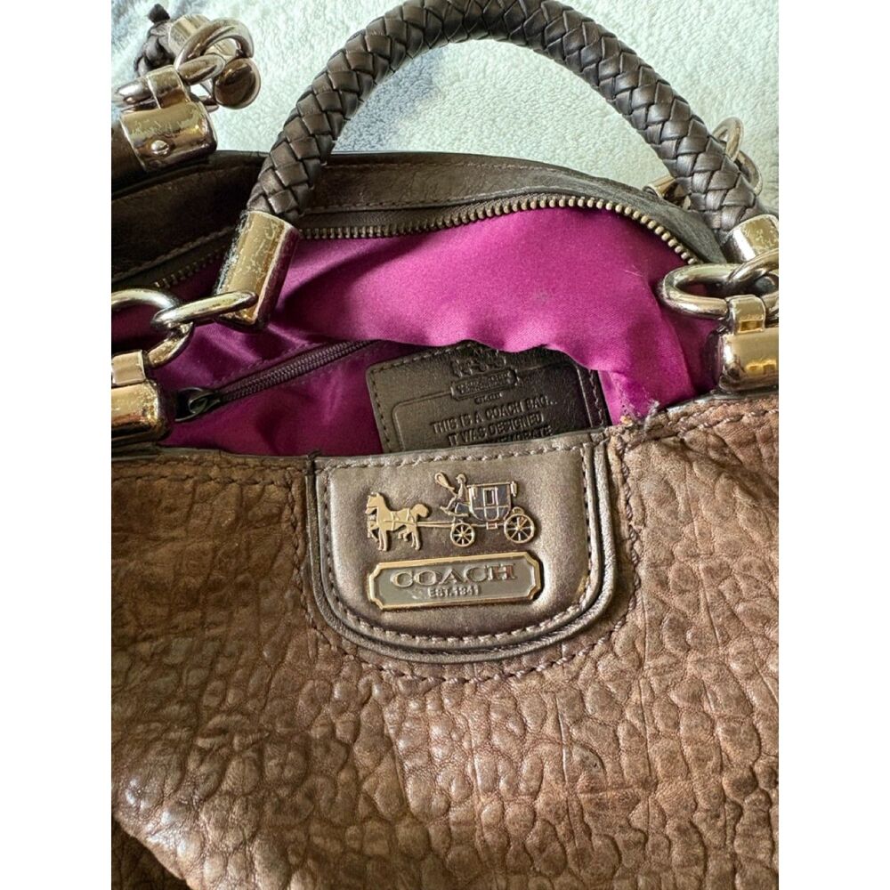 Coach 70th Anniversary Embossed Buffalo Caroline Dowel Satchel, Style #18661 - Picture 12 of 12